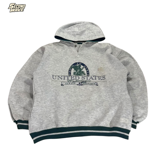 90S USA MILITARY HOODIE (M)
