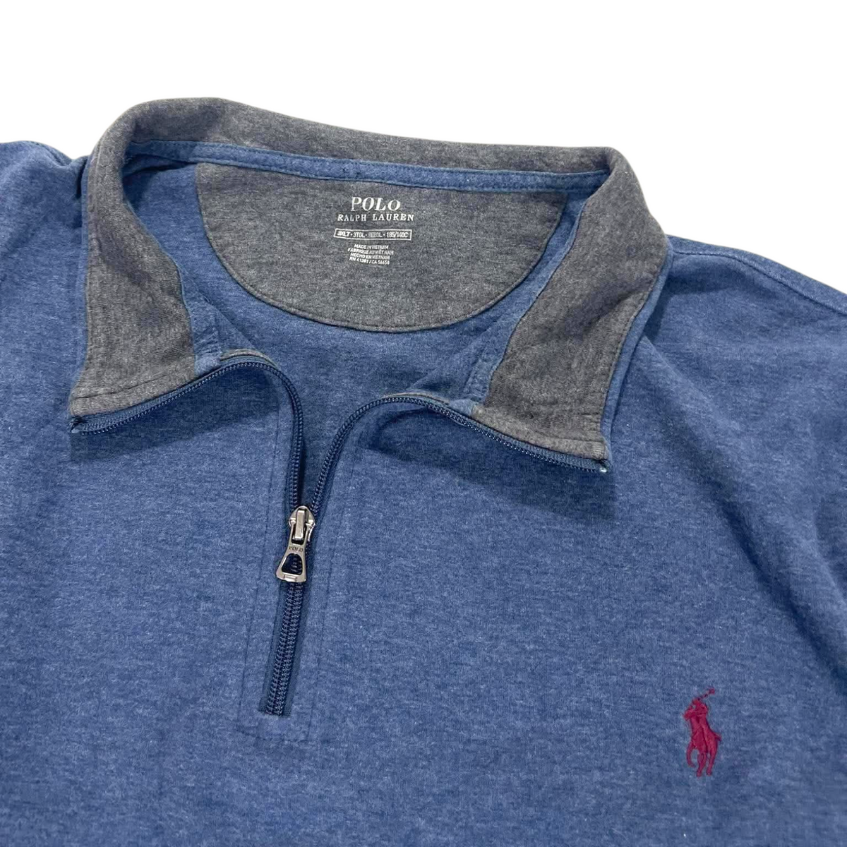 POLO RALPH LAUREN BLUE QUARTER ZIP (2XL /3XL)