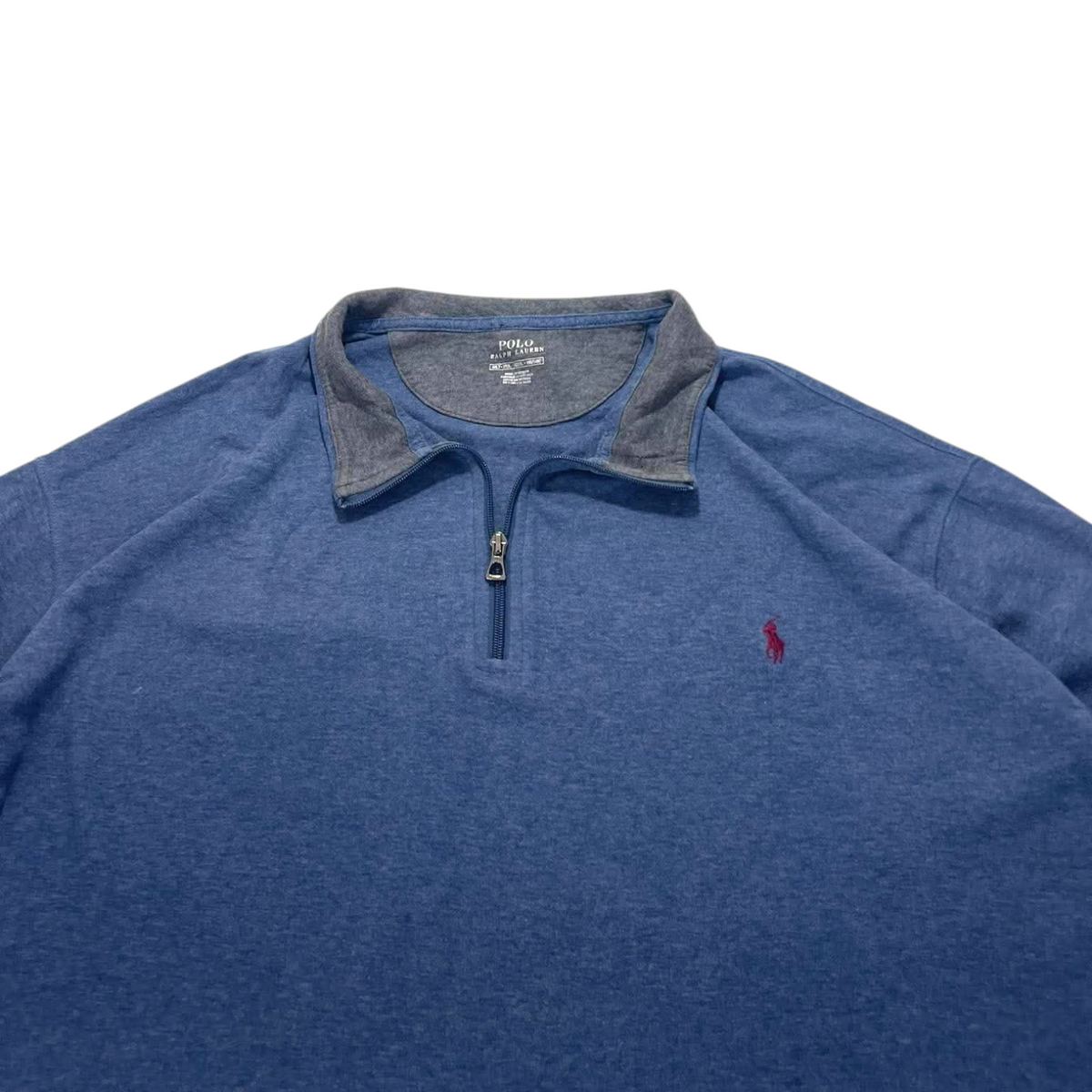 POLO RALPH LAUREN BLUE QUARTER ZIP (2XL /3XL)