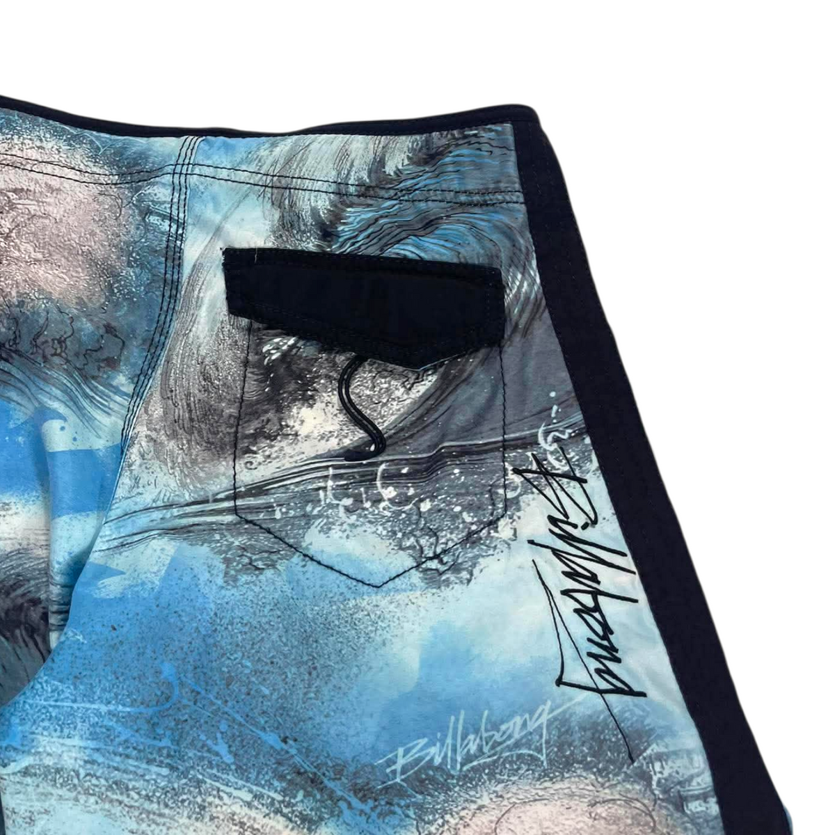 BILLABONG BLUE AND BLACK BOARDSHORT (16 (30'))
