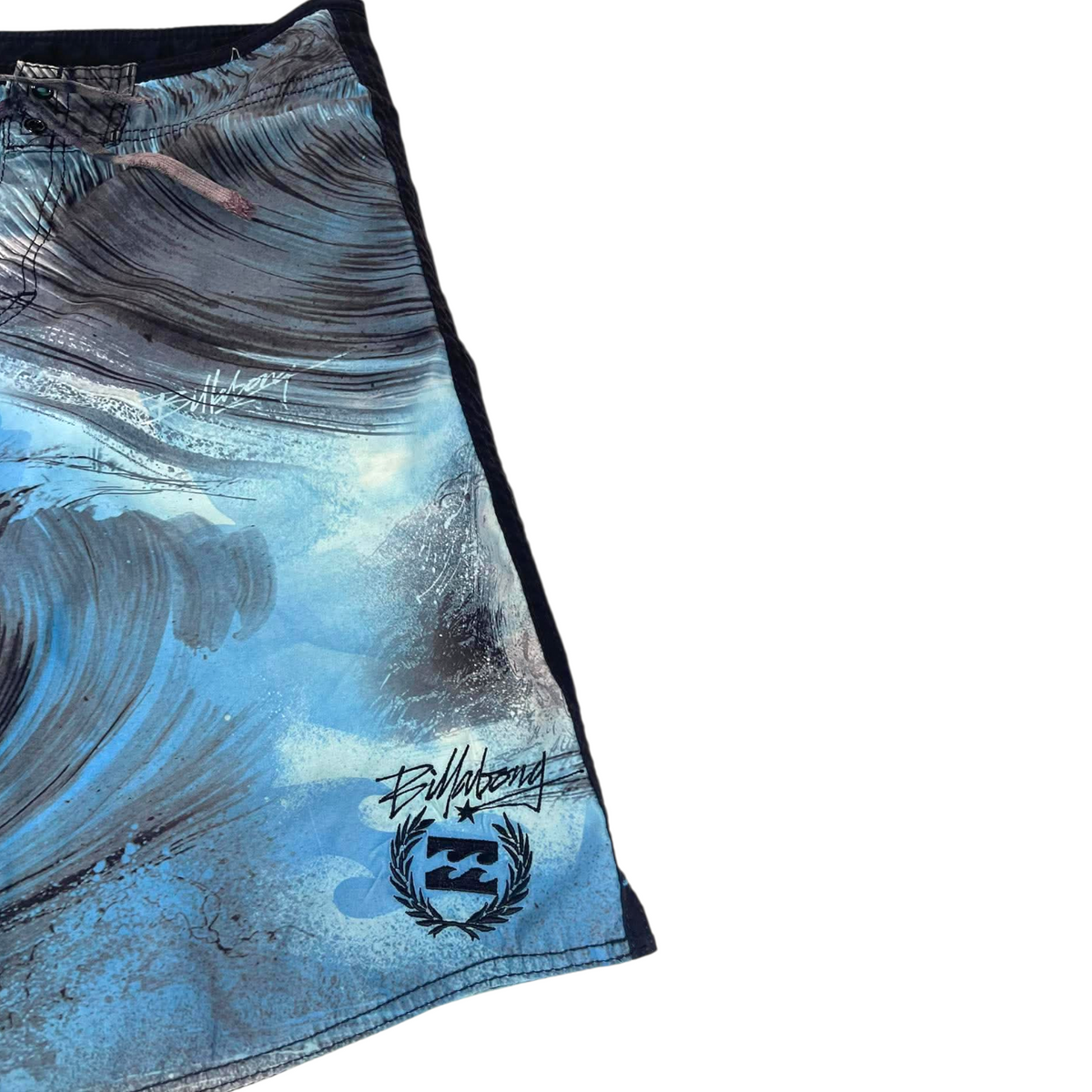 BILLABONG BLUE AND BLACK BOARDSHORT (16 (30'))