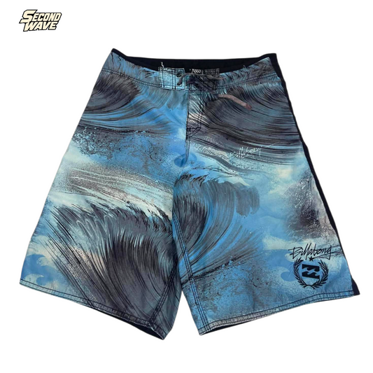 BILLABONG BLUE AND BLACK BOARDSHORT (16 (30'))