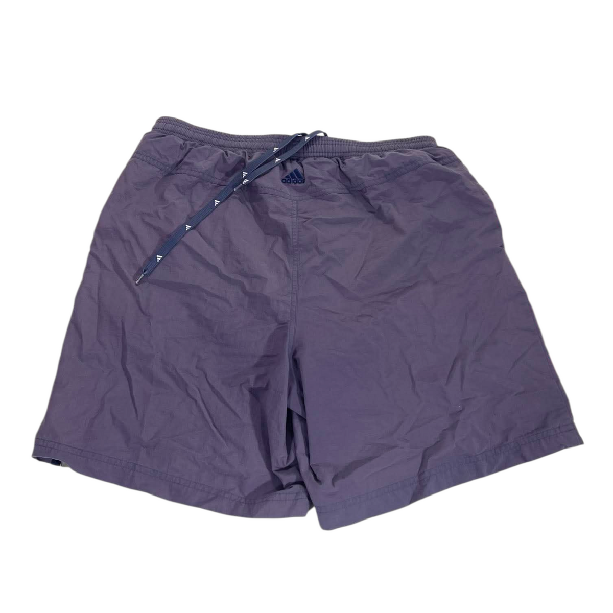 VINTAGE ADIDAS PURPLE & GRAY SHORTS (L)