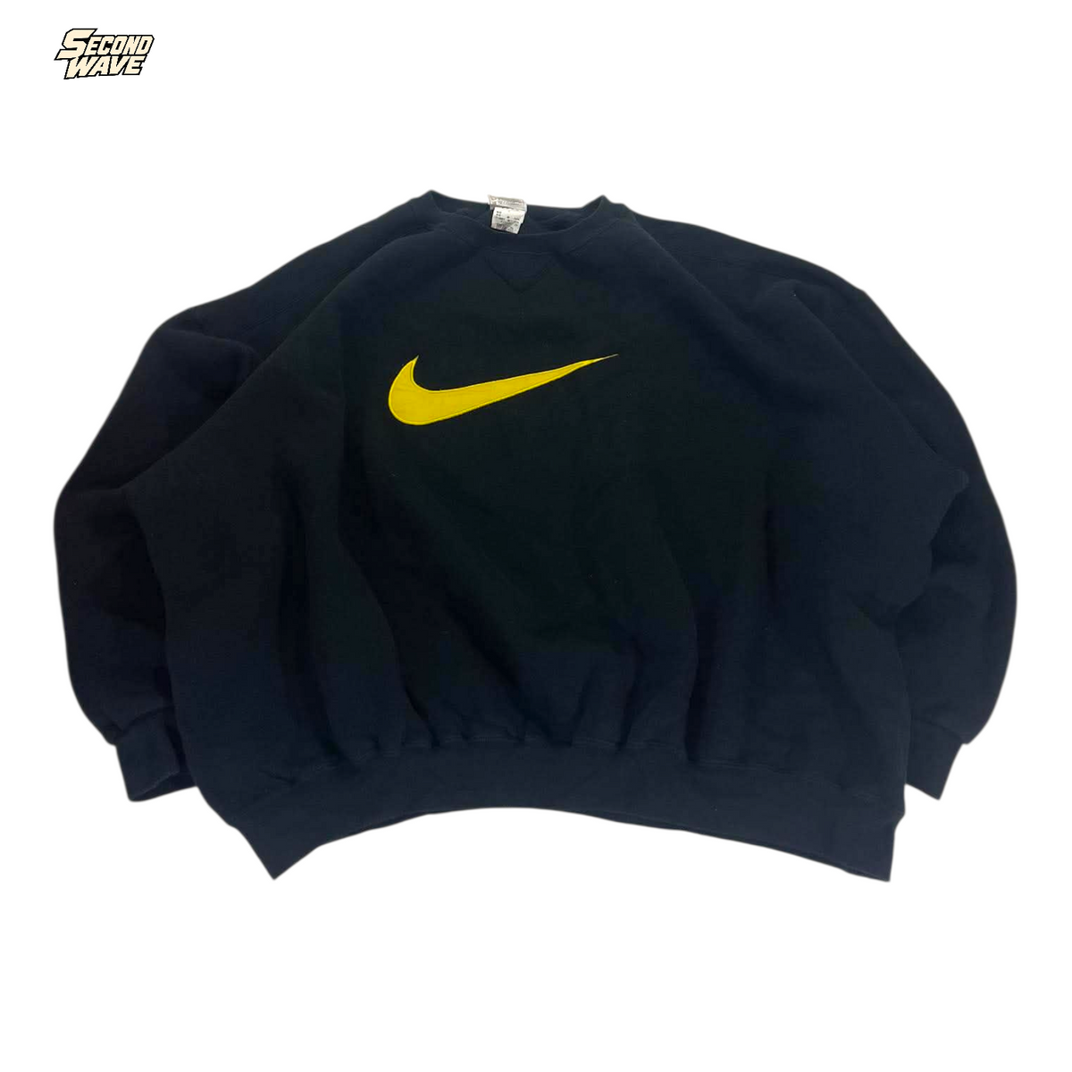 VINTAGE NIKE BLACK CREWNECK (BEST FIT M - L)