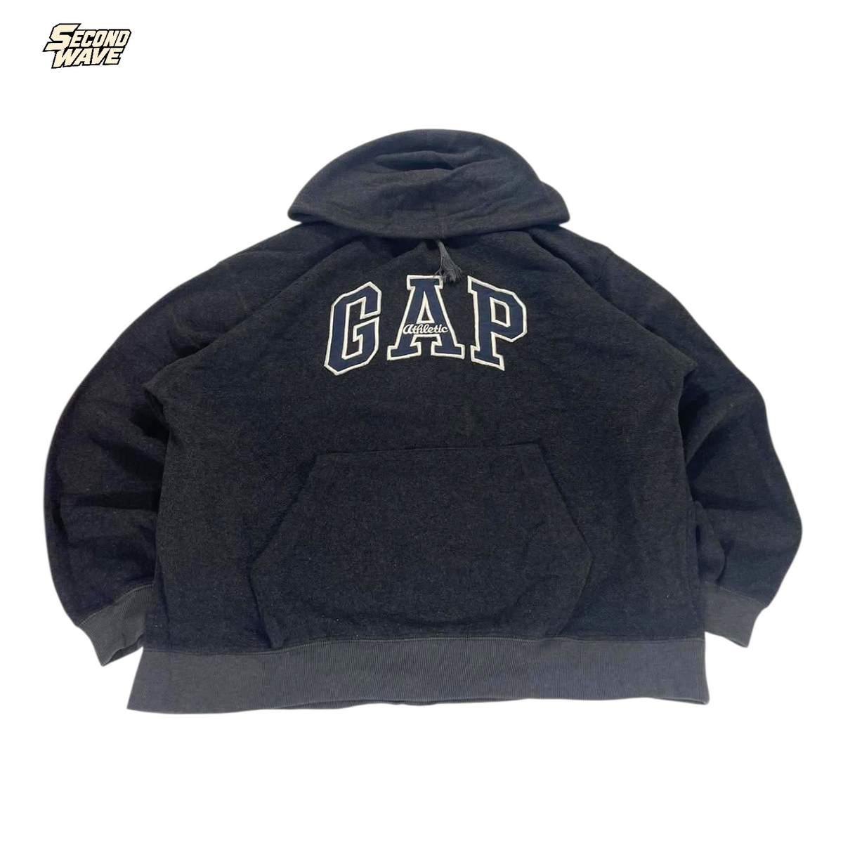 Y2K GAP FLEECE ATHLETIC HOODIE (L)
