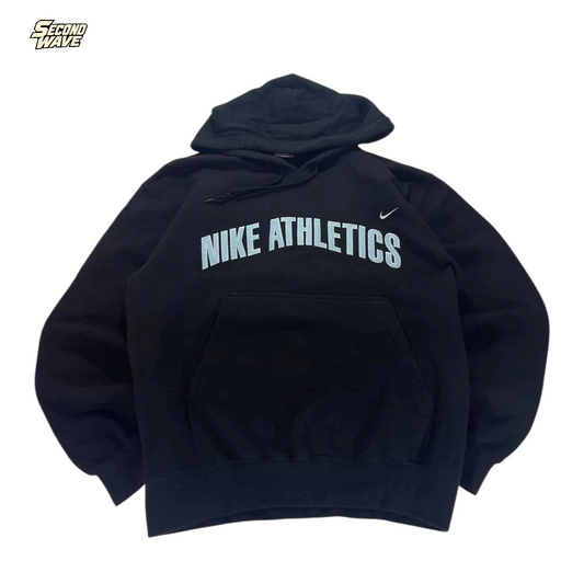 VINTAGE NIKE SPELLOUT BLACK HOODIE (M)