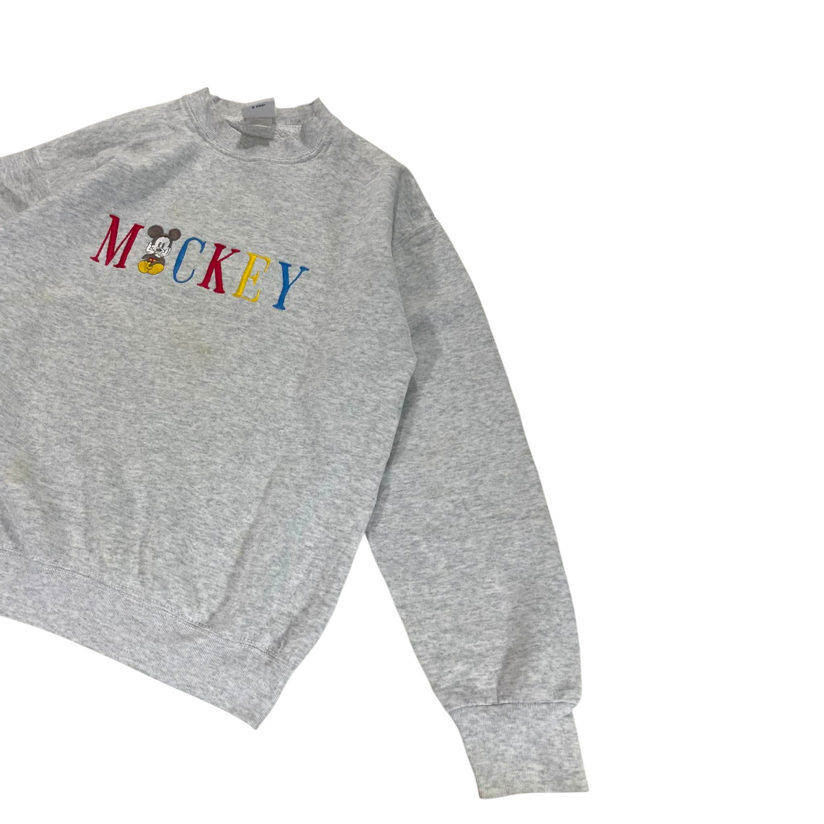 DISNEY MICKEY MOUSE GRAY CREWNECK (M - L)