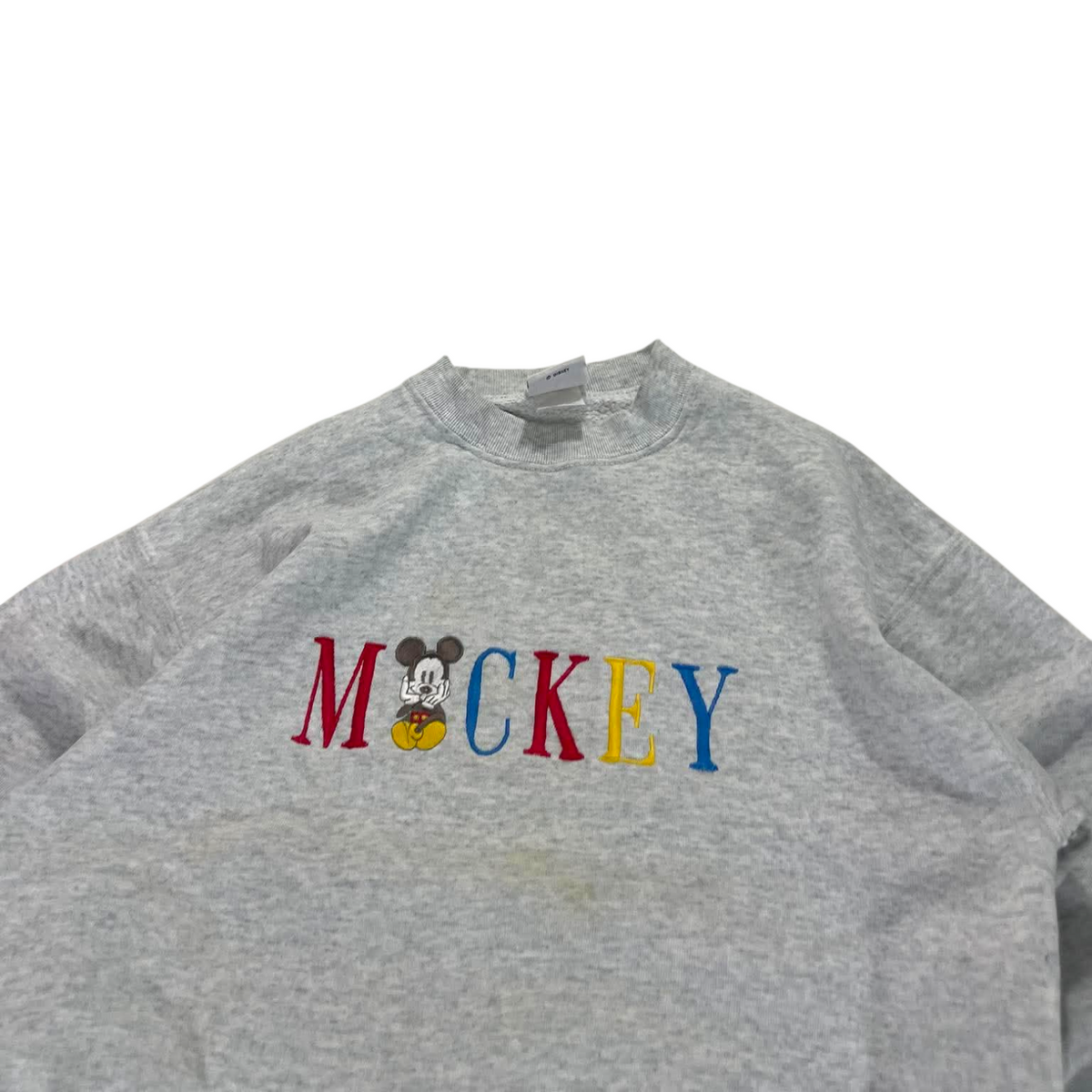 DISNEY MICKEY MOUSE GRAY CREWNECK (M - L)