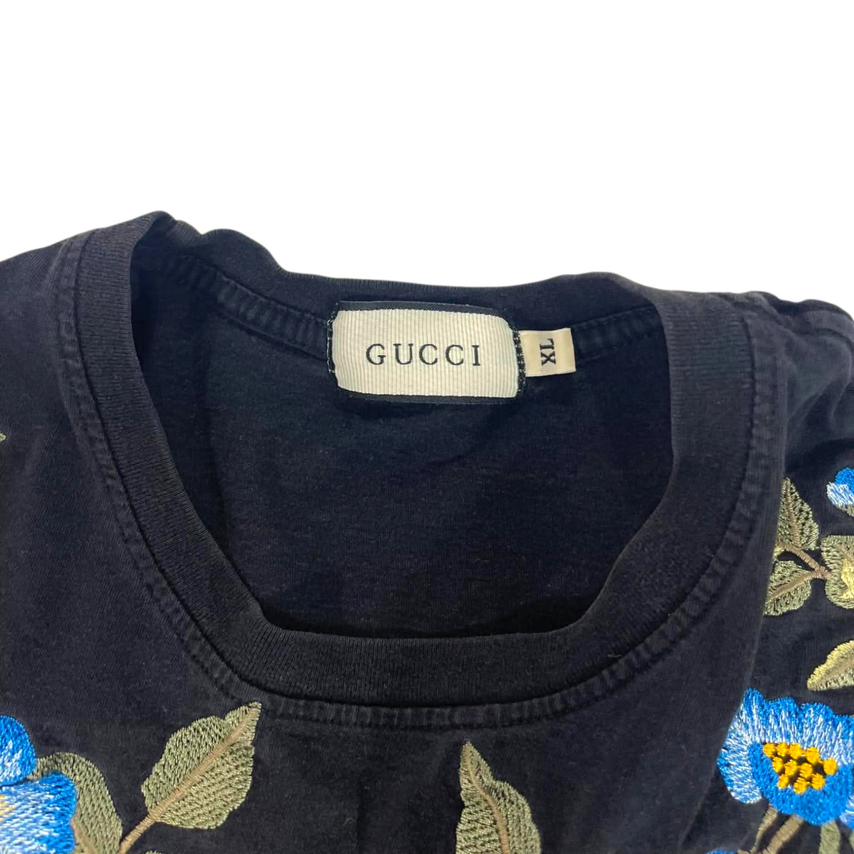 BL GUCCI BLACK CROP TOP (BEST FIT S)