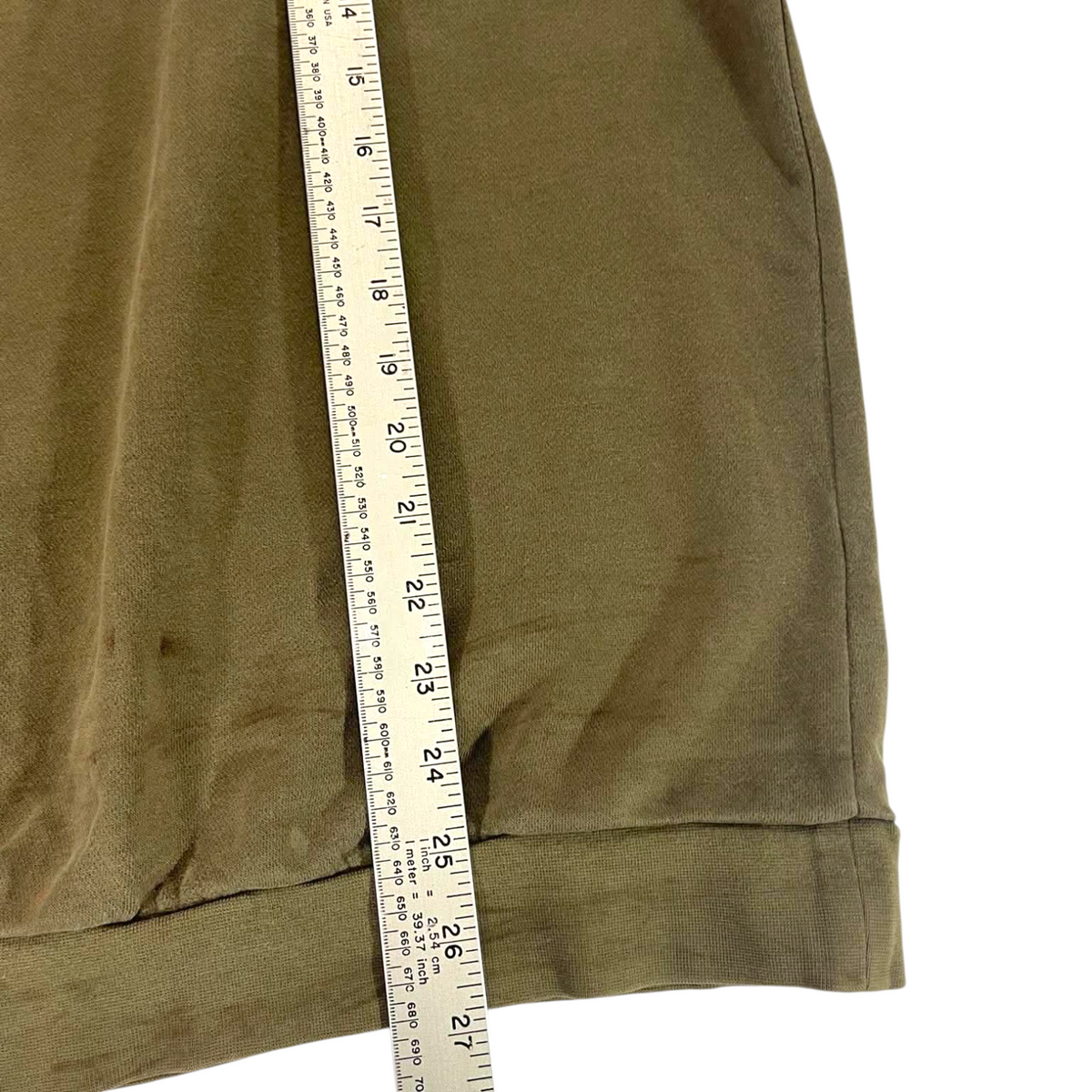NIKE 90S OLIVE GREEN CREWNECK (M)