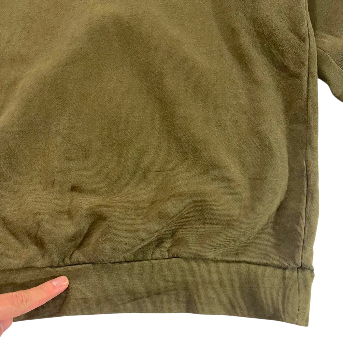 NIKE 90S OLIVE GREEN CREWNECK (M)