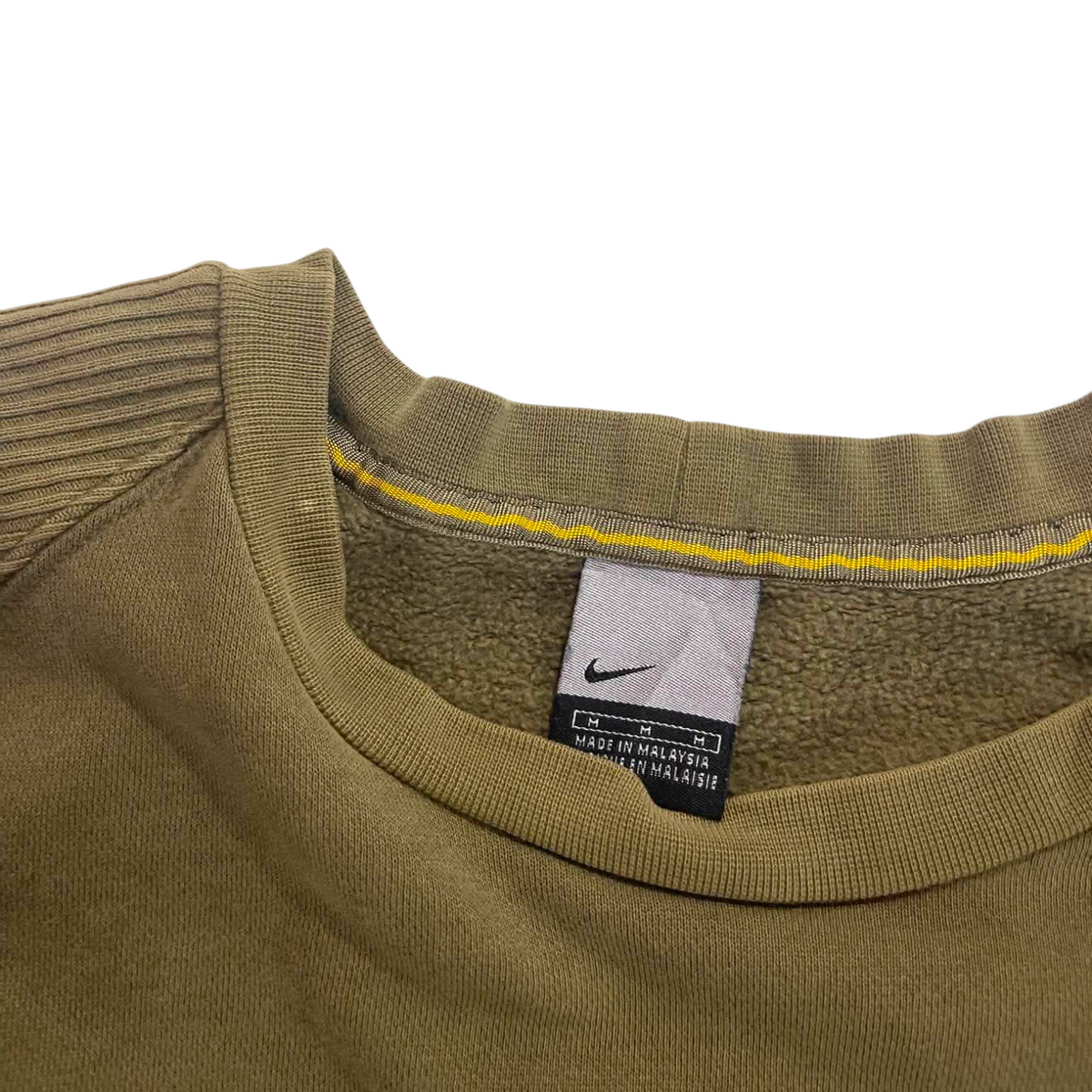 NIKE 90S OLIVE GREEN CREWNECK (M)