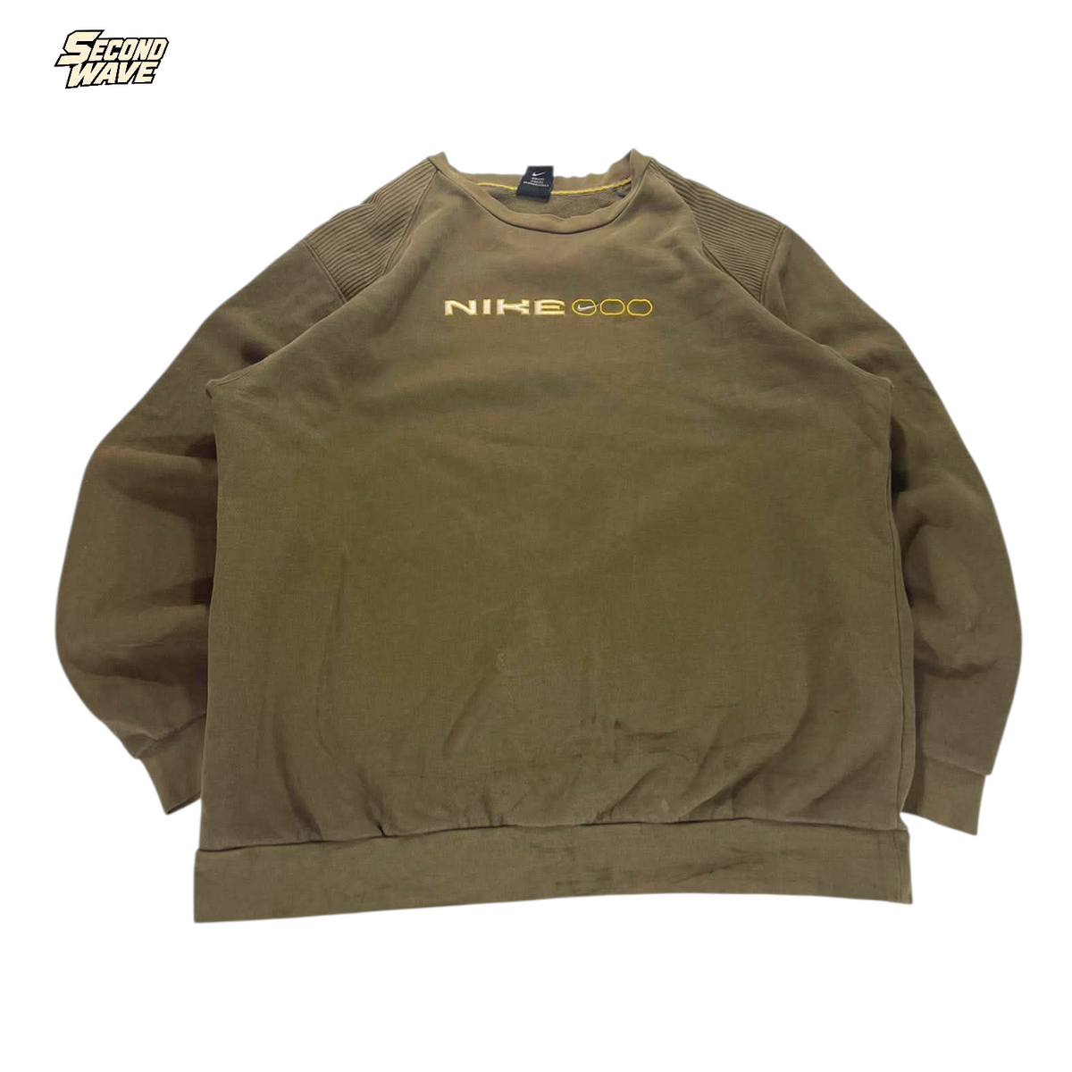 NIKE 90S OLIVE GREEN CREWNECK (M)