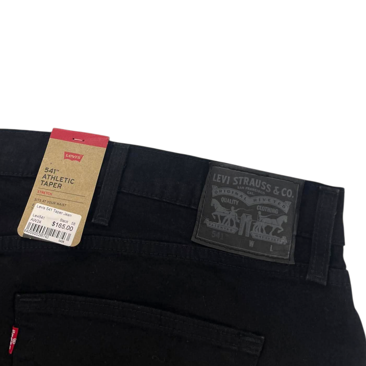 LEVI'S 541 BLACK JEANS (54 (56'))