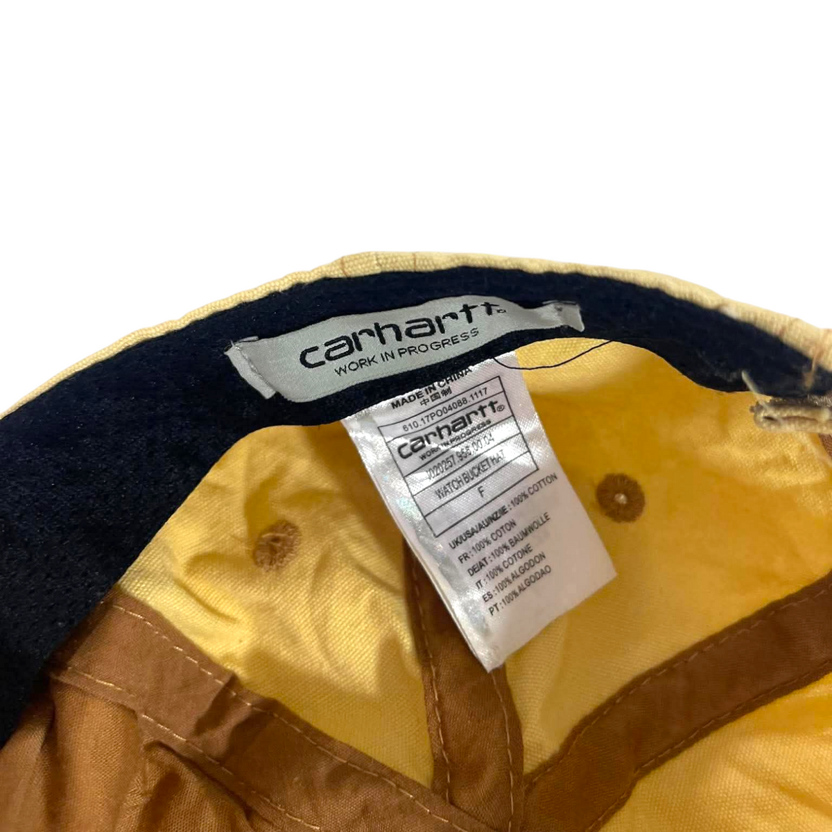 VINTAGE CARHARTT TAN CANVAS CAP (OSFA)