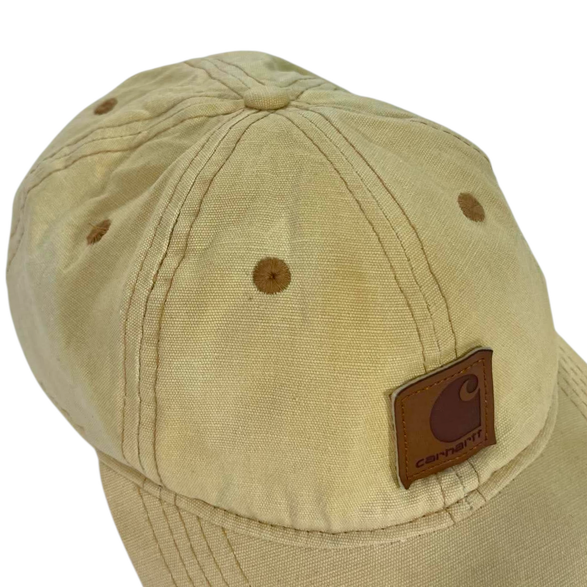 VINTAGE CARHARTT TAN CANVAS CAP (OSFA)