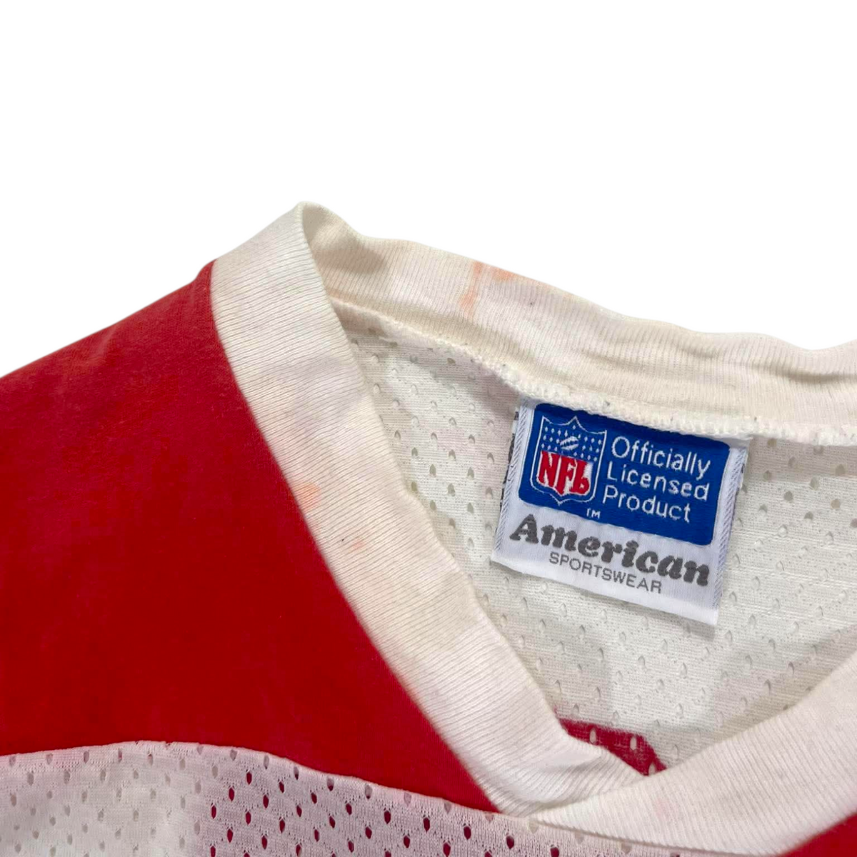 NFL 49ERS WHITE & RED KID JERSEY (XS)