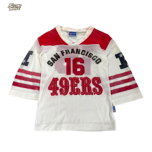 NFL 49ERS WHITE & RED KID JERSEY (XS)