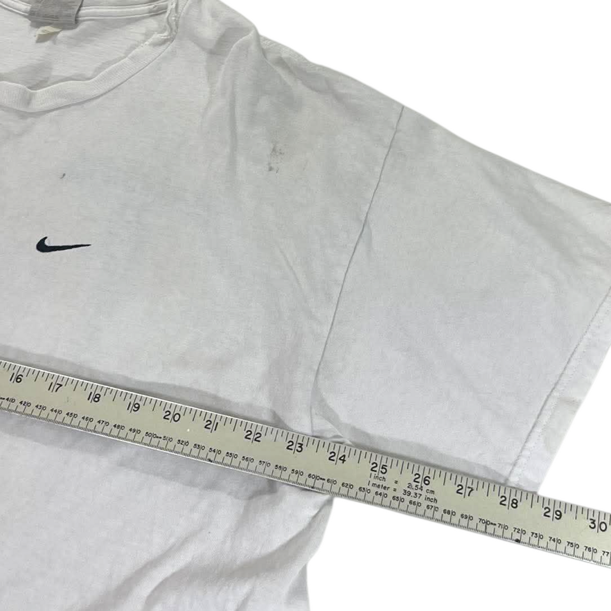 TRASHED NIKE WHITE SHIRT WITH 'I ❤️ YUNI' (XL)