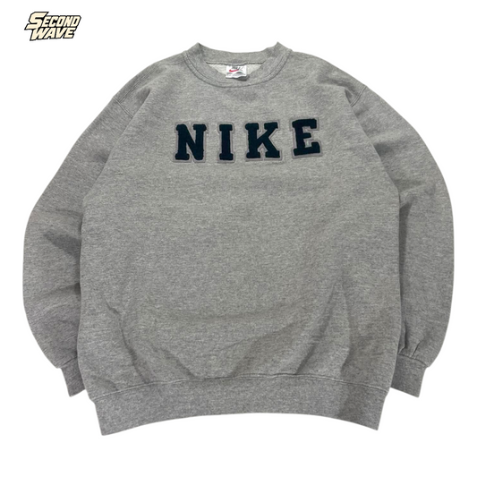 90S NIKE SPELLOUT GRAY CREWNECK (BEST FIT L)