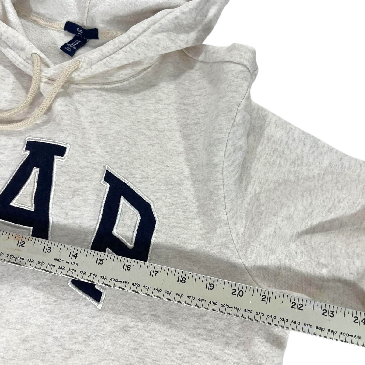 VINTAGE GAP GRAY HOODIE (BEST FIT L)