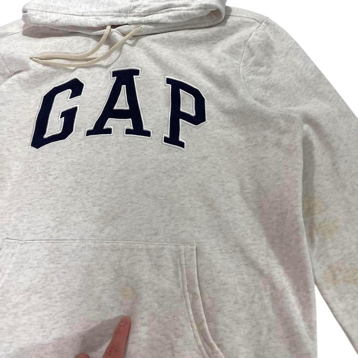 VINTAGE GAP GRAY HOODIE (BEST FIT L)