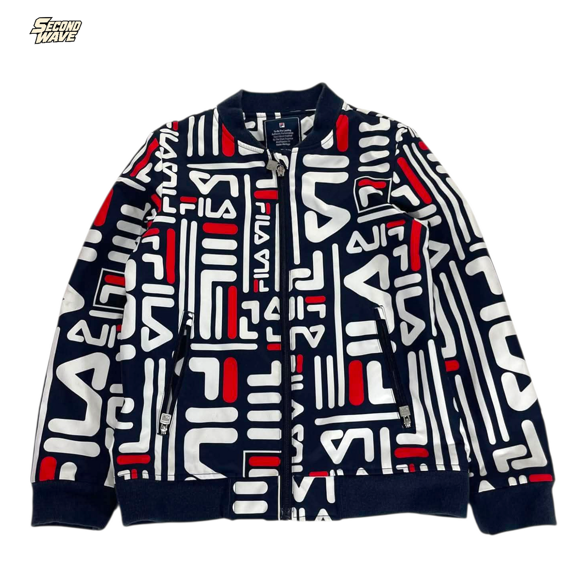 FILA NAVY BLUE ZIP UP JACKET (140 KIDS)