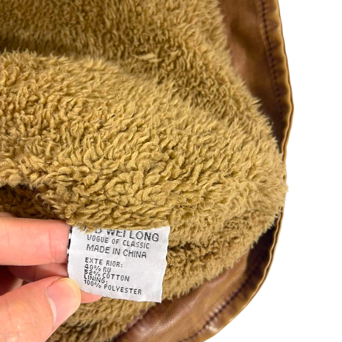 D&G BROWN LEATHER JACKET (XXL)