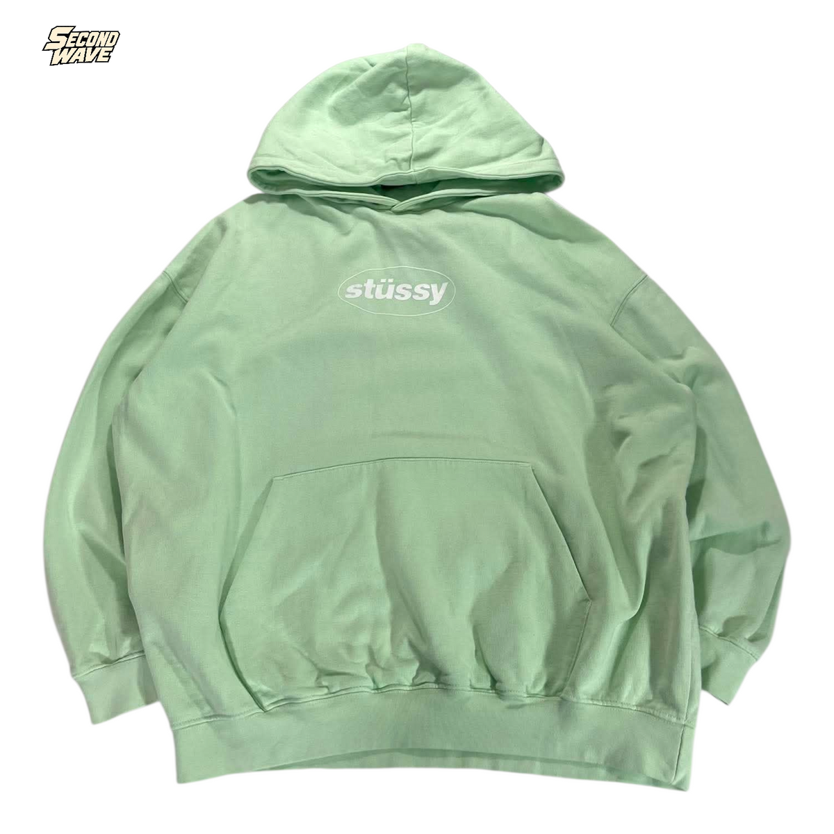 STÜSSY GREEN HOODIE (M)