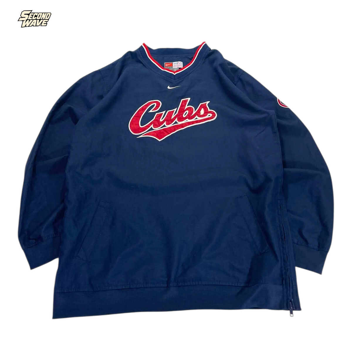 VINTAGE NIKE CHICAGO CUBS WINDBREAKER (BEST FIT LARGE)