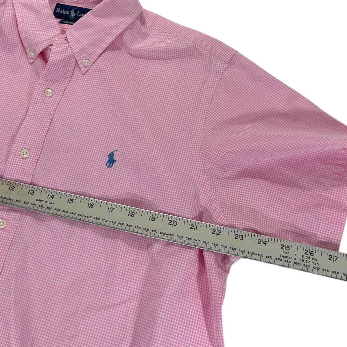 RALPH LAUREN PINK BUTTON UP SHIRT (XL)