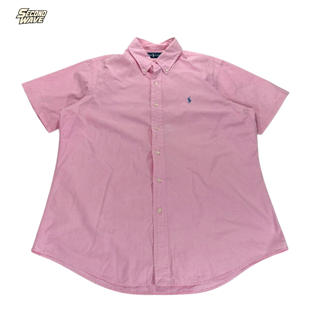 RALPH LAUREN PINK BUTTON UP SHIRT (XL)
