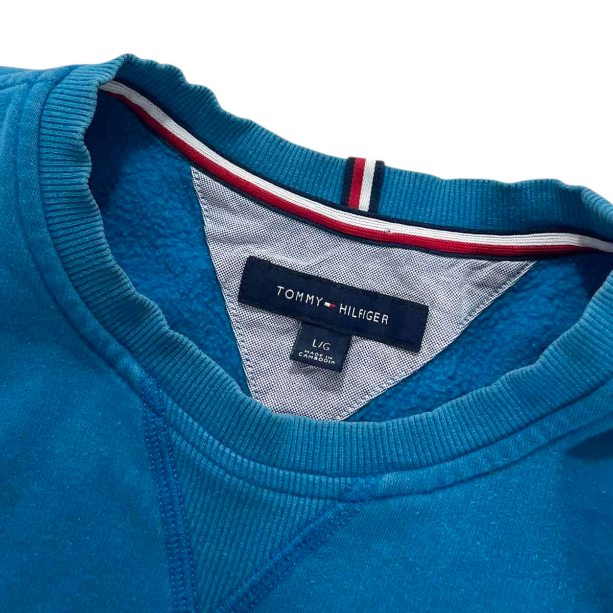 TOMMY HILFIGER BLUE CREWNECK (L)