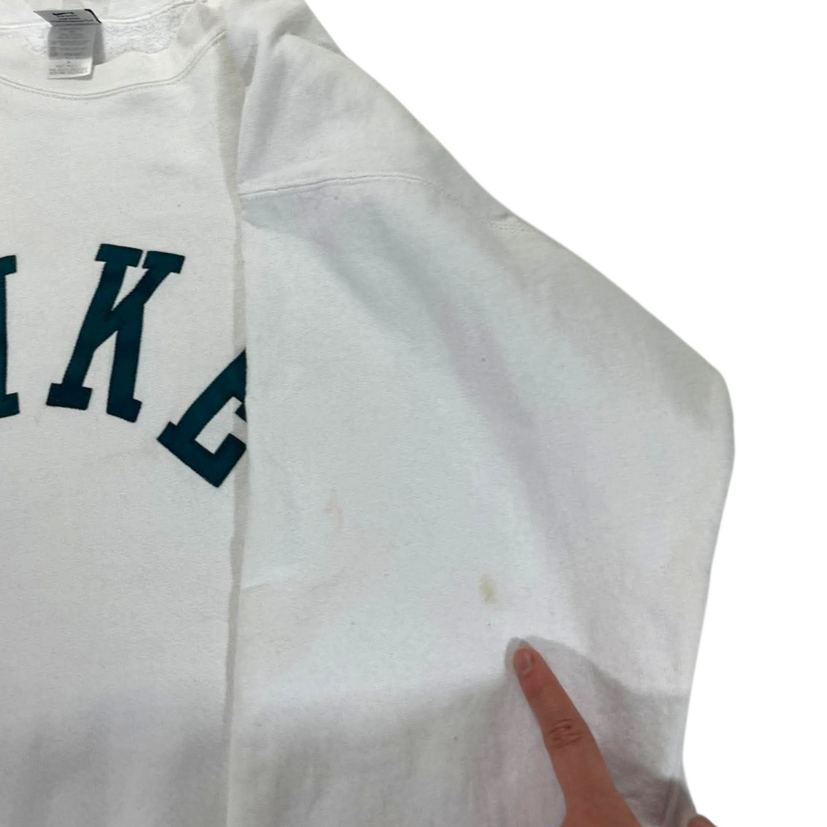 90S NIKE SPELLOUT WHITE CREWNECK (BEST FIT L)