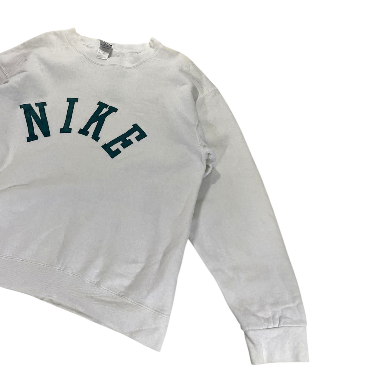 90S NIKE SPELLOUT WHITE CREWNECK (BEST FIT L)