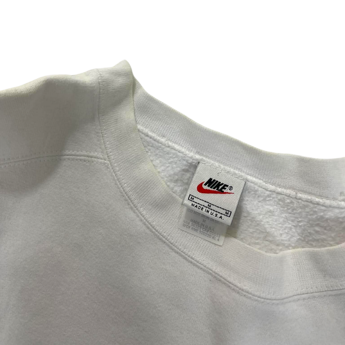 90S NIKE SPELLOUT WHITE CREWNECK (BEST FIT L)