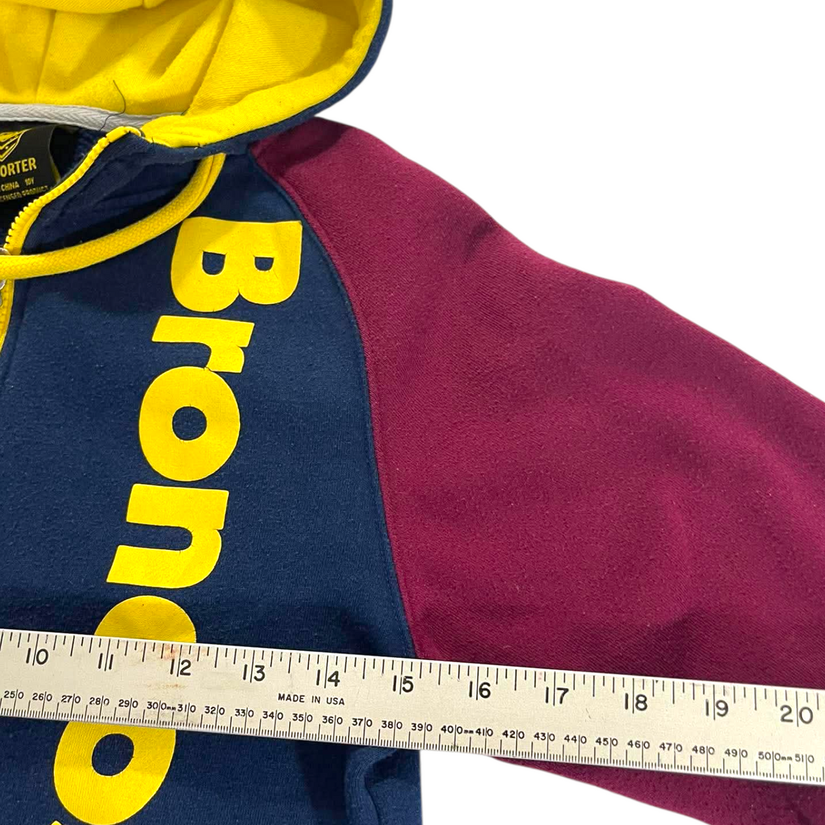 NRL BRONCOS ZIP UP HOODIE (10Y)