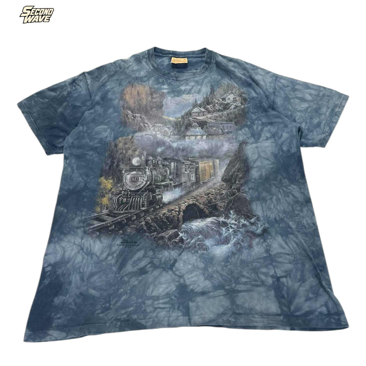 THE MOUNTAIN BLUE TIE DYE SHIRT (XL)