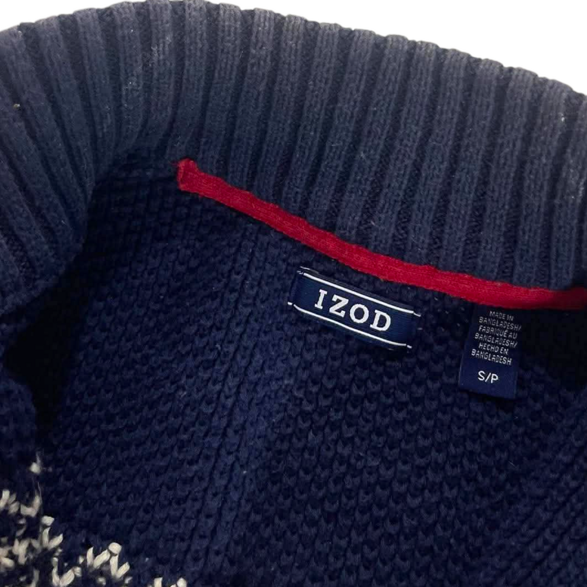 IZOD NAVY BLUE SWEATER (S - M)