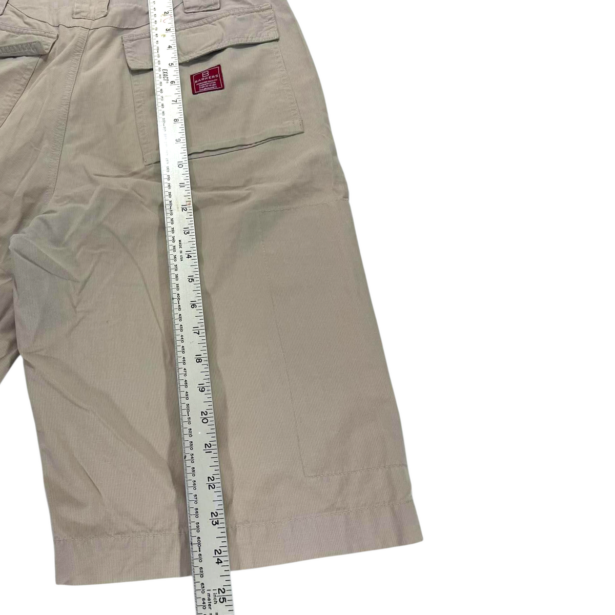 Y2K BARKERS BEIGE SHORTS (34)
