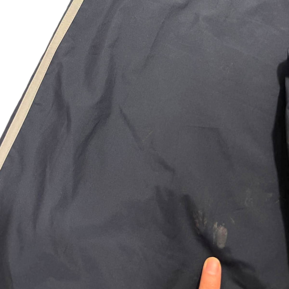 ADIDAS NAVY BLUE TRACK PANTS¹ (L)