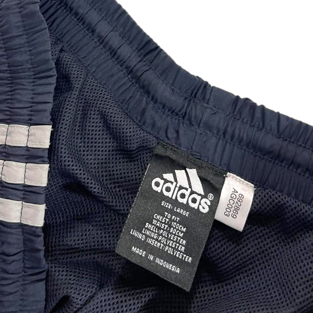 ADIDAS NAVY BLUE TRACK PANTS¹ (L)