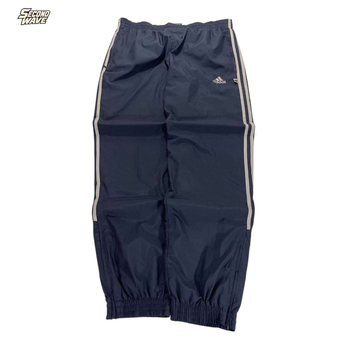 ADIDAS NAVY BLUE TRACK PANTS¹ (L)