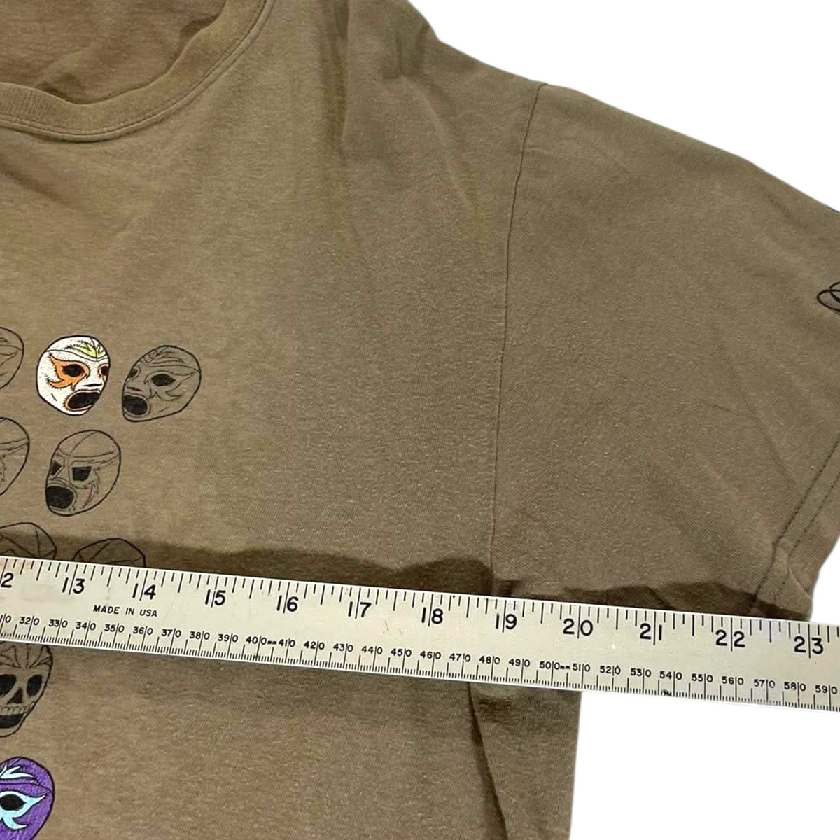 QUIKSILVER TAN GRAPHIC TEE (M)