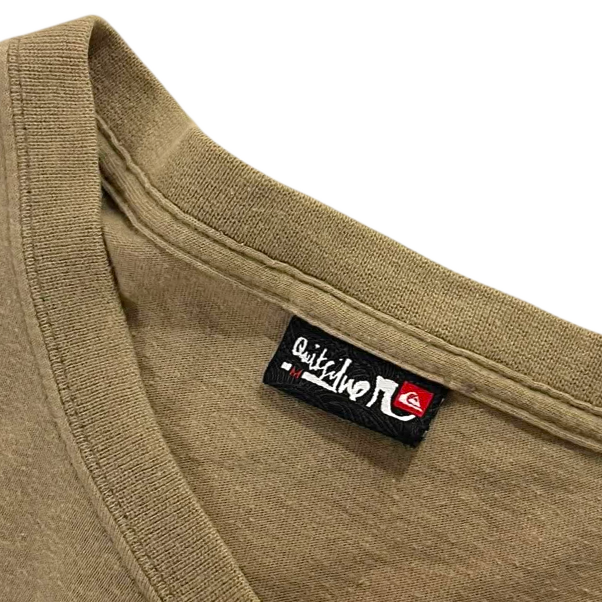 QUIKSILVER TAN GRAPHIC TEE (M)