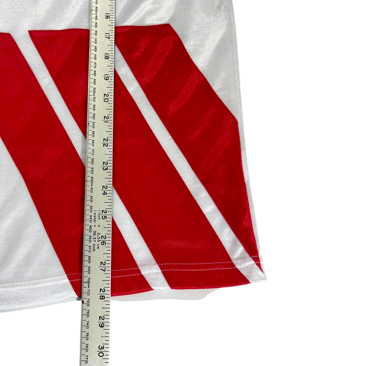 ADIDAS RED & WHITE JERSEY (XL)