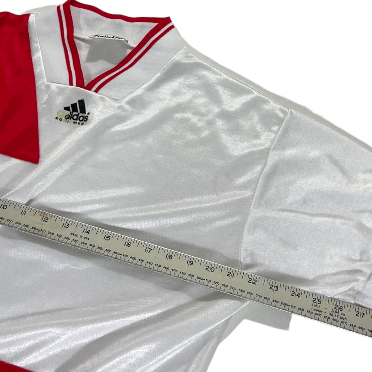 ADIDAS RED & WHITE JERSEY (XL)