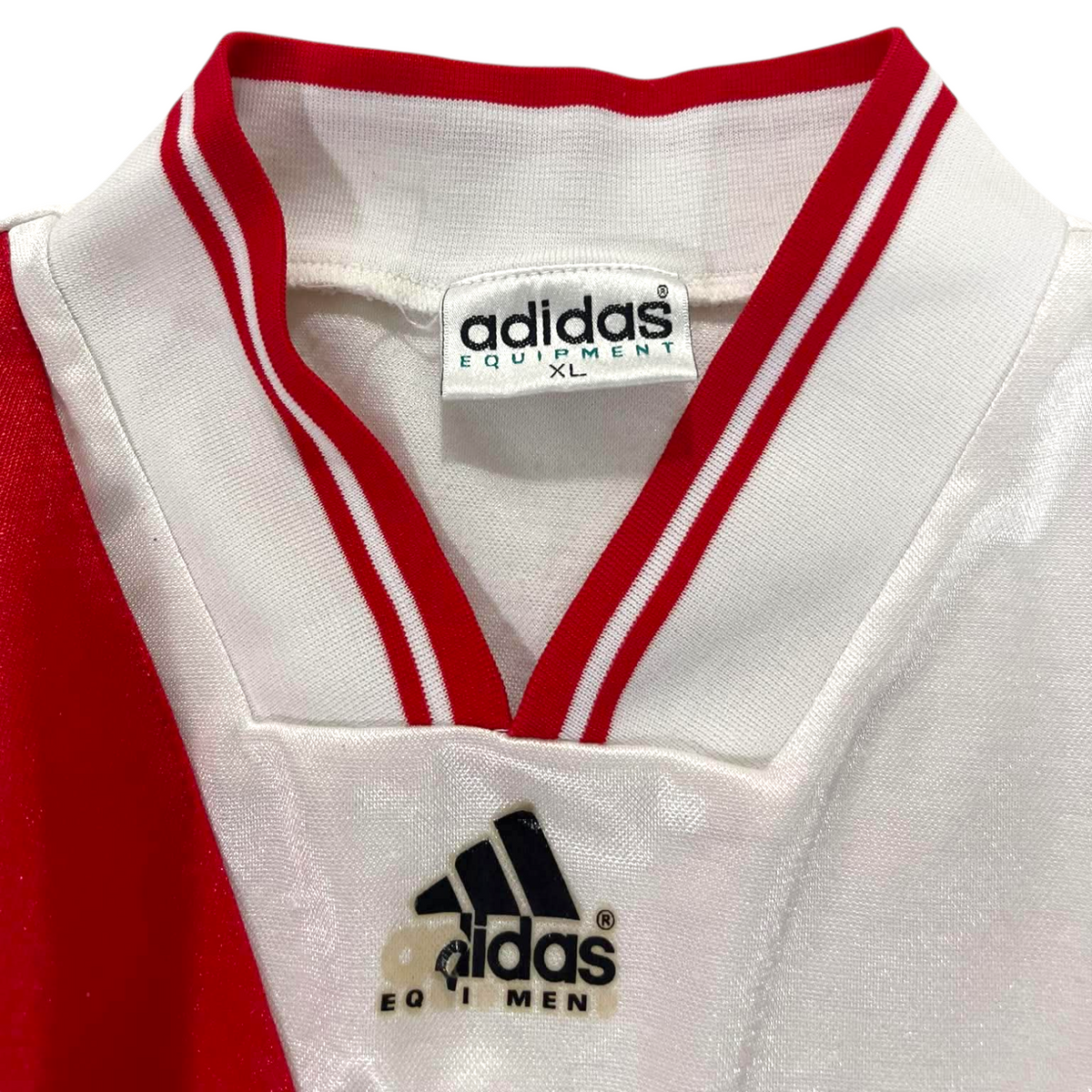 ADIDAS RED & WHITE JERSEY (XL)