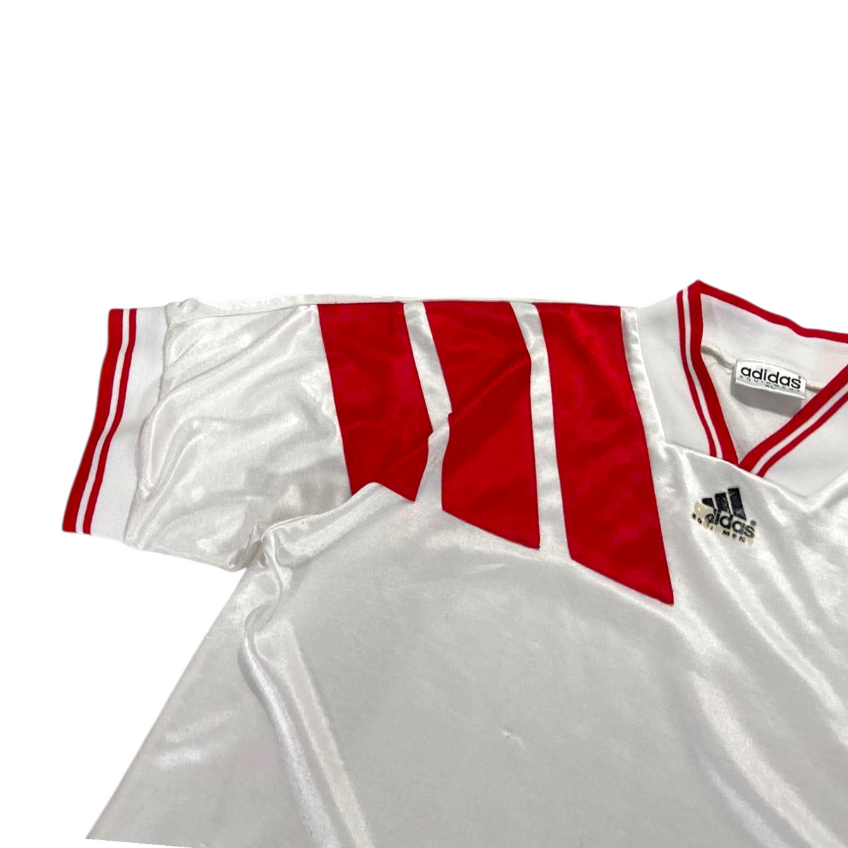 ADIDAS RED & WHITE JERSEY (XL)
