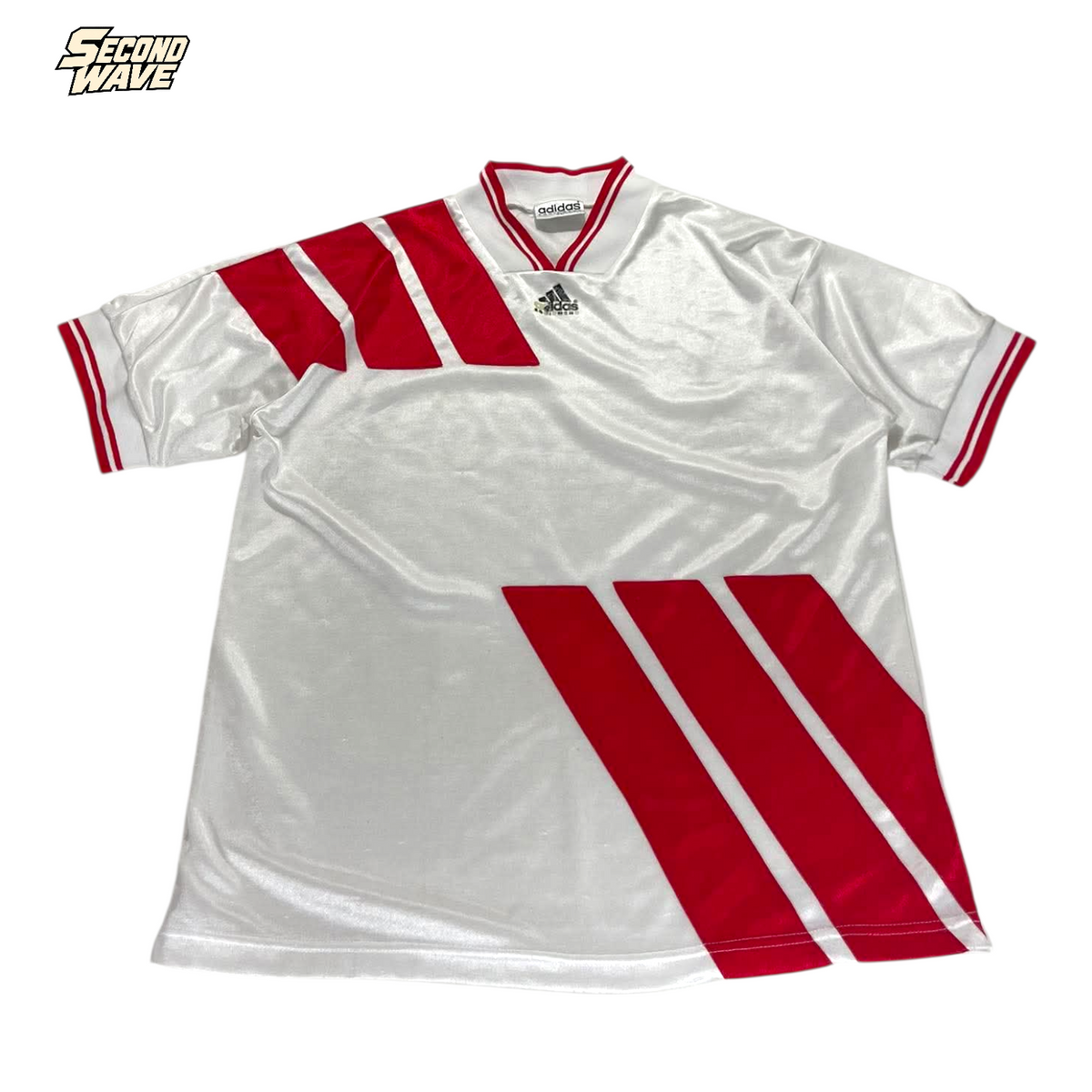 ADIDAS RED & WHITE JERSEY (XL)
